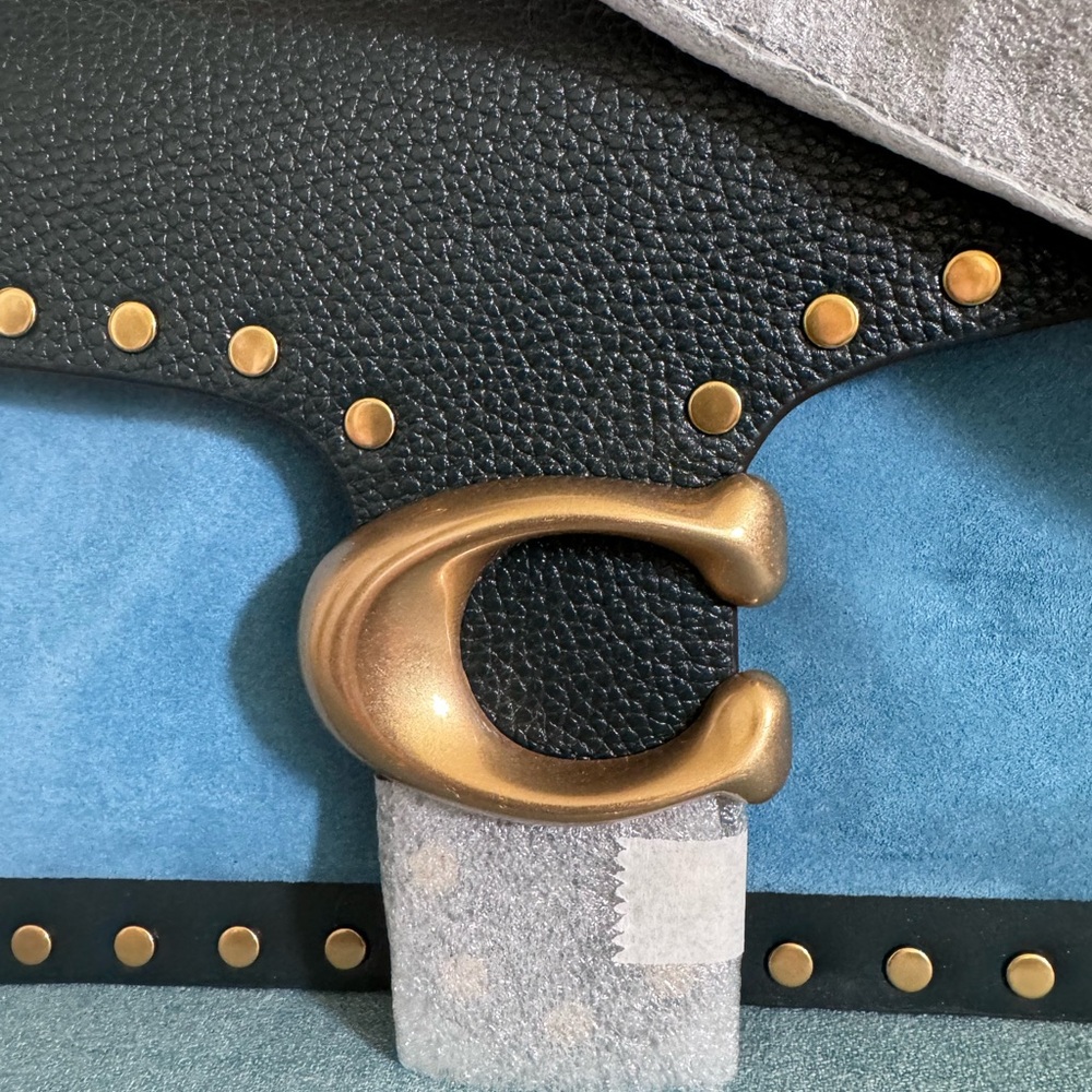 NEW Coach Tabby Shoulder Bag 26 Color block W/Rivets Festival Coastal Cowgirl - Picture 2 of 14